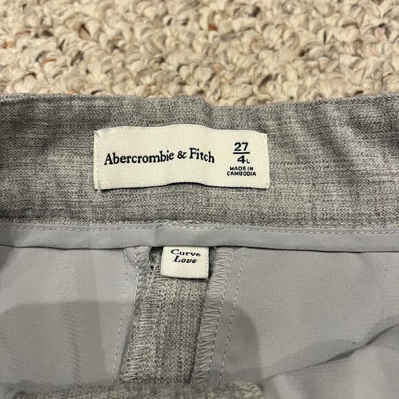 Abercrombie & Fitch Sloane Tailored Wide Leg Pant Sz 27 Long Curve Love Casual - Picture 2 of 6